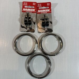 Harken 16mm Double Sailing Blocks + Stainless Steel‎ Rings Marine Hardware Lot